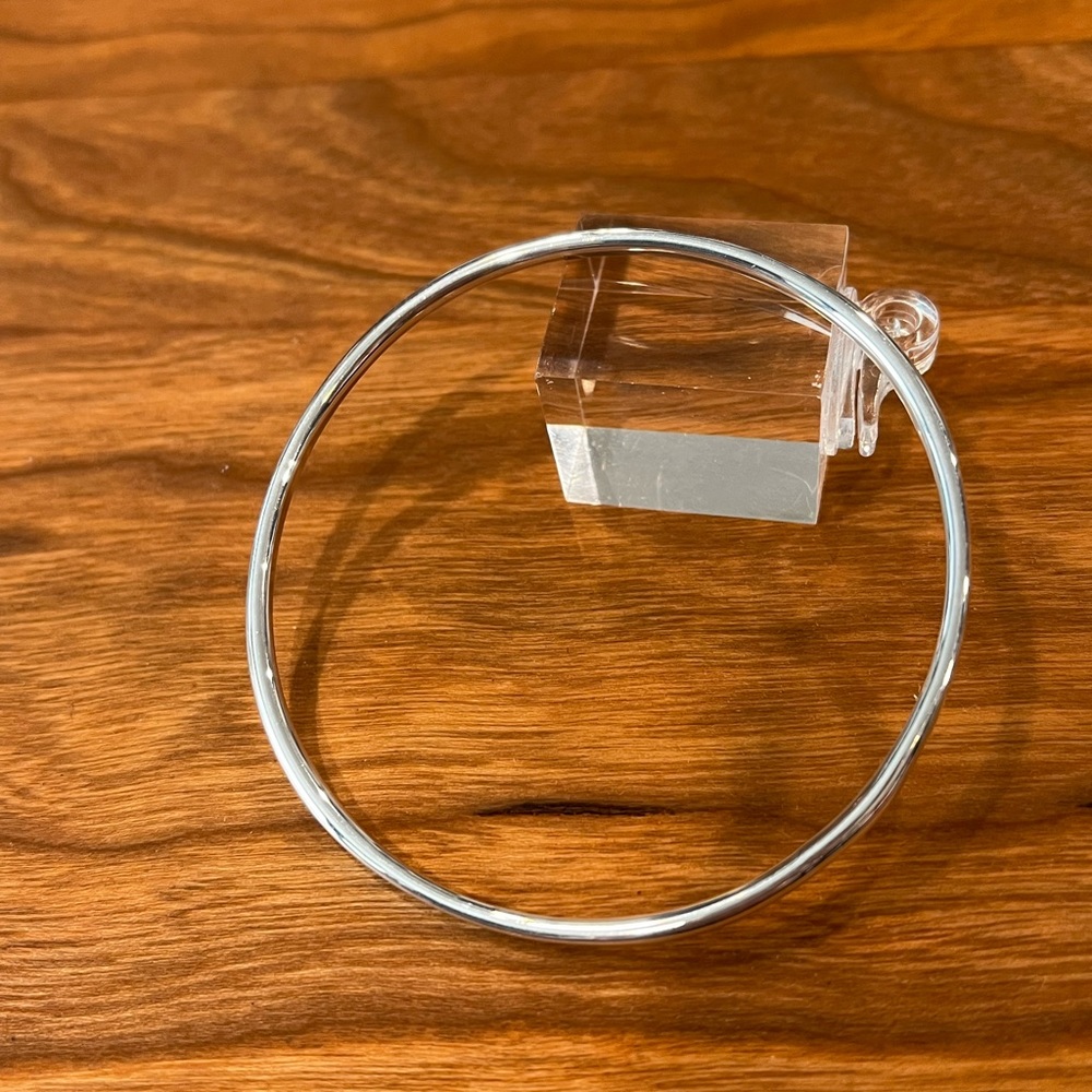 Sterling Designer Forged Bangle Bracelet